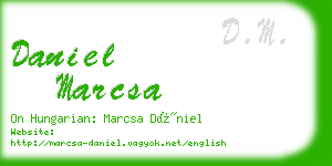 daniel marcsa business card